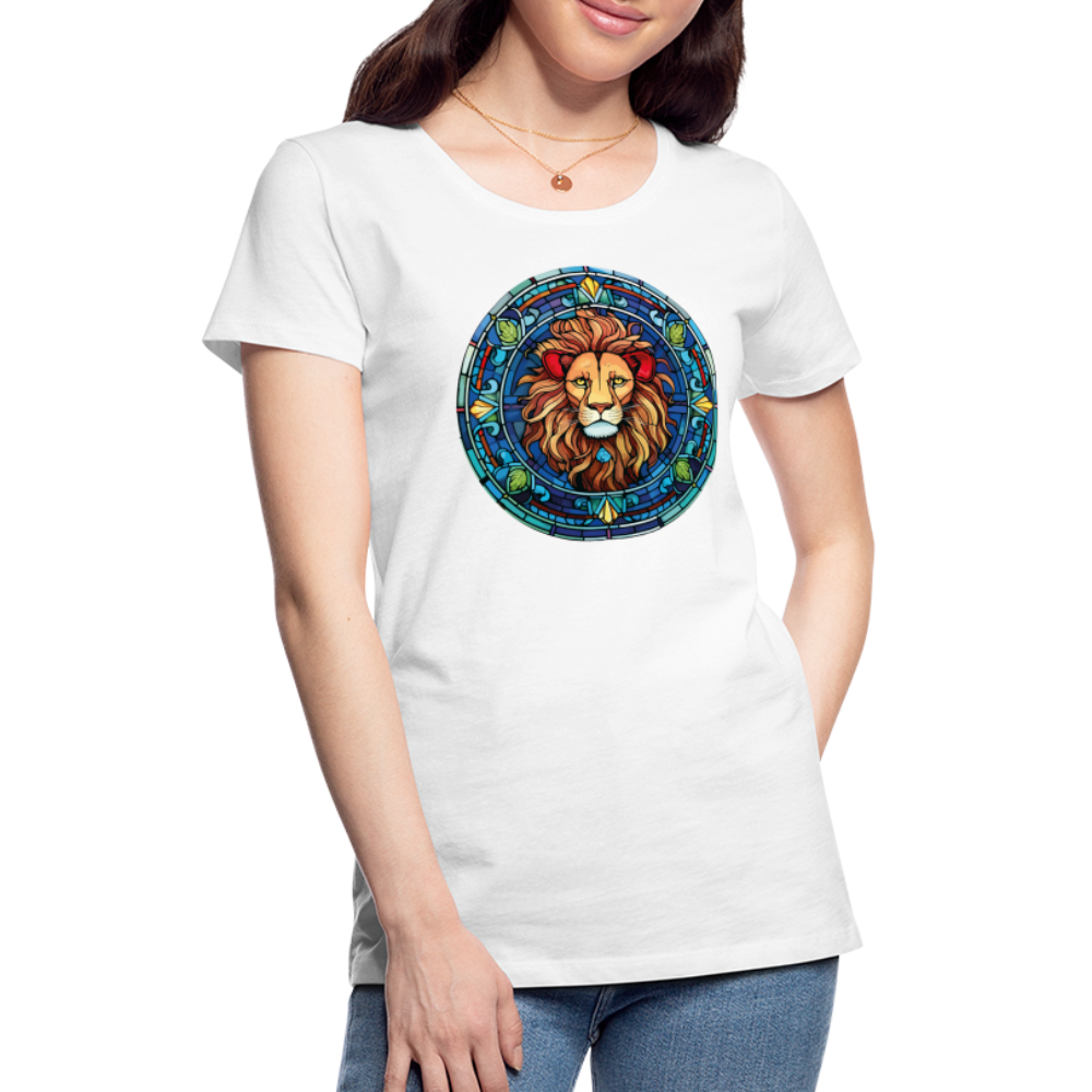 Women's Mosaic Leo Premium T-Shirt - white