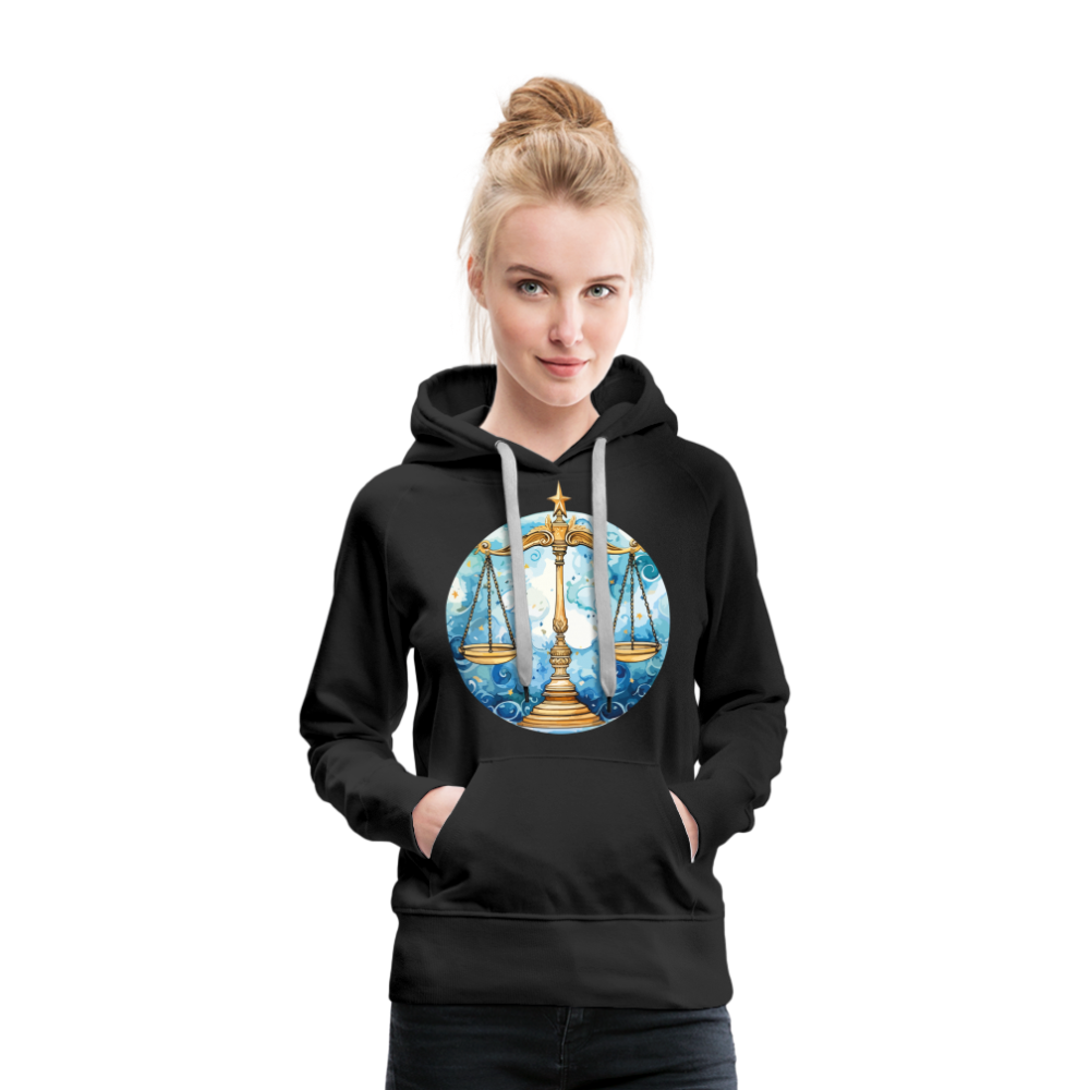 Women’s Mythical Libra Premium Hoodie - black