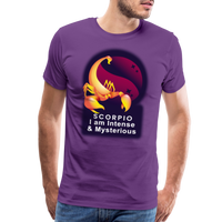 Thumbnail for Men's Glow Scorpio Premium T-Shirt - purple