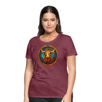 Thumbnail for Women’s Mosaic Taurus Premium T-Shirt - heather burgundy