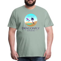 Thumbnail for Men's Dragonfly Oasis V.1 Premium T-Shirt - steel green