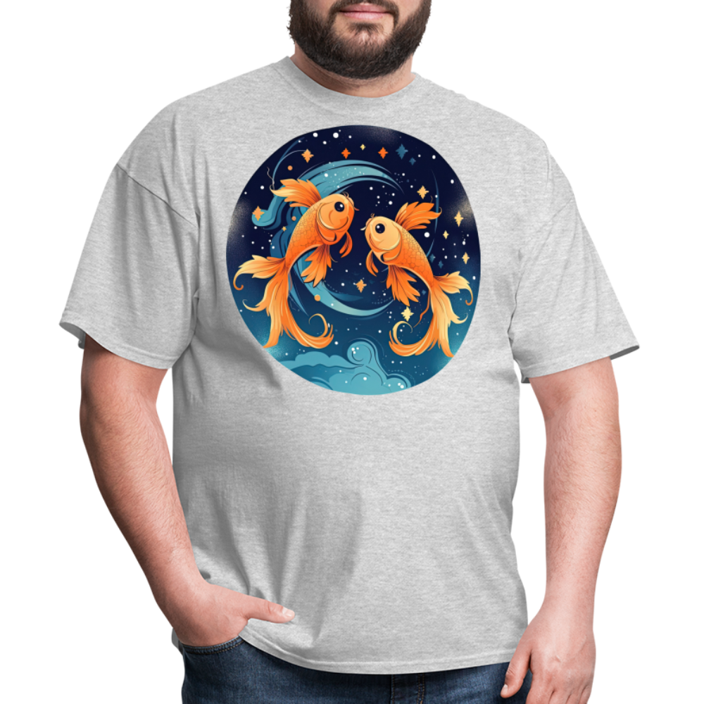 Men's Magic Pisces Classic T-Shirt - heather gray