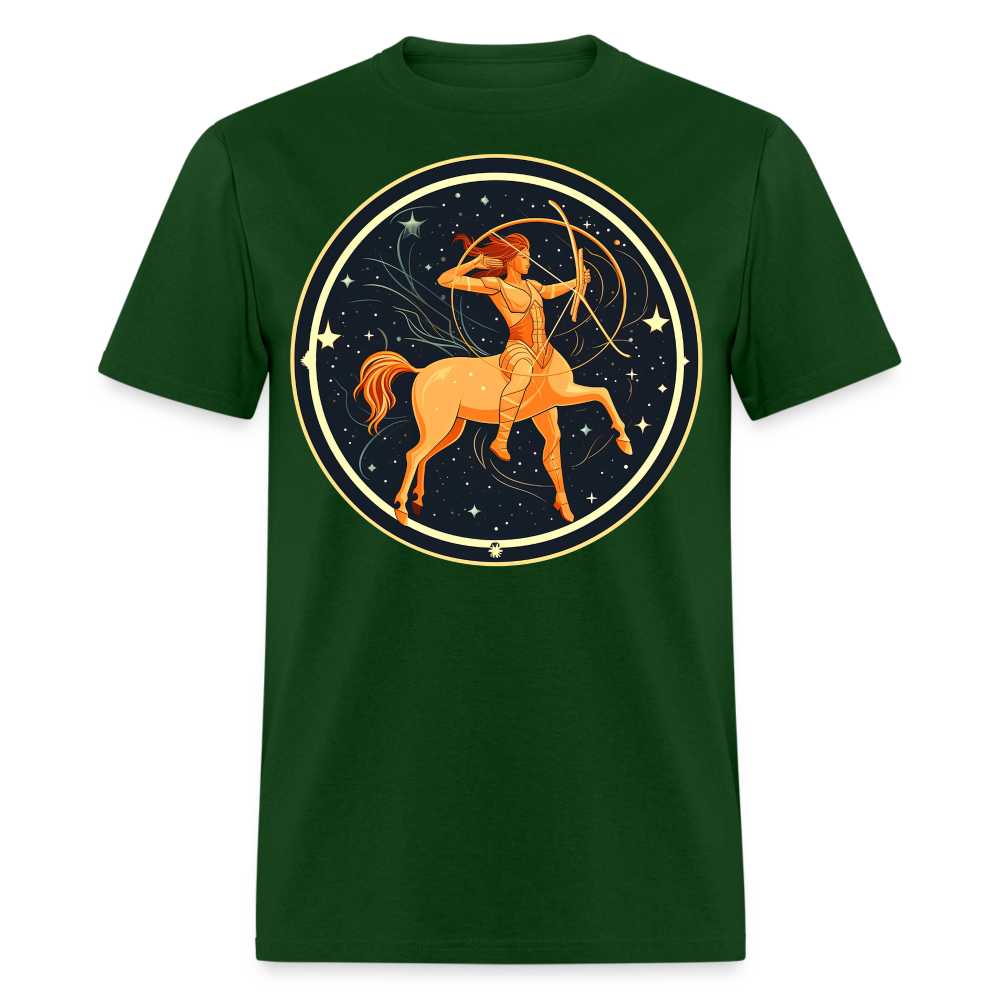 Men's Mystic Sagittarius Classic T-Shirt - forest green