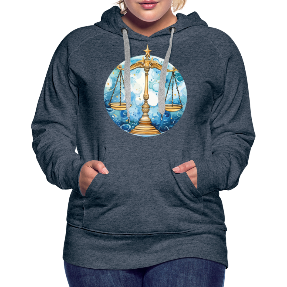 Women’s Mythical Libra Premium Hoodie - heather denim