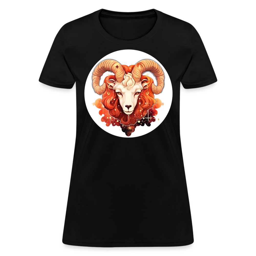 Women's Symbol Aries T-Shirt - black