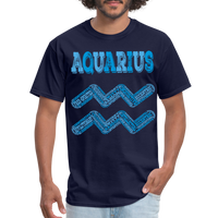 Thumbnail for Men's Power Words Aquarius Classic T-Shirt - navy