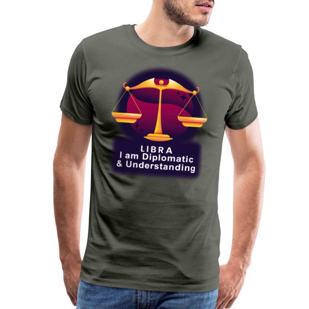 Men's Glow Libra Premium T-Shirt - asphalt gray