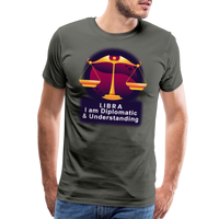 Thumbnail for Men's Glow Libra Premium T-Shirt - asphalt gray