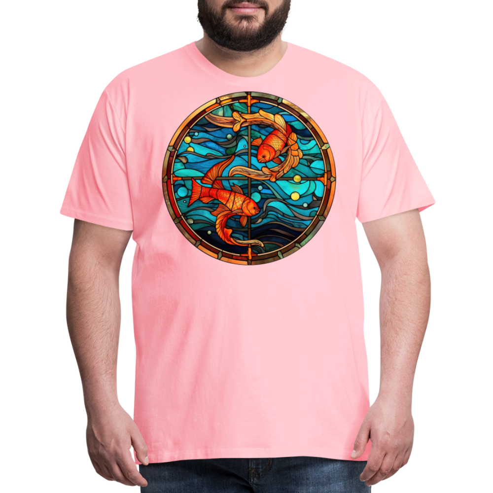 Men's Mosaic Pisces Premium T-Shirt - pink