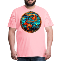 Thumbnail for Men's Mosaic Pisces Premium T-Shirt - pink