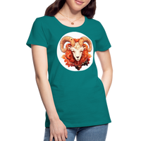 Thumbnail for Women’s Symbol Aries Premium T-Shirt - teal