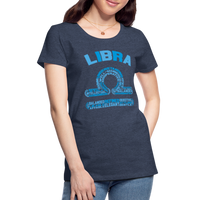 Thumbnail for Women's Power Words Libra Premium T-Shirt - heather blue