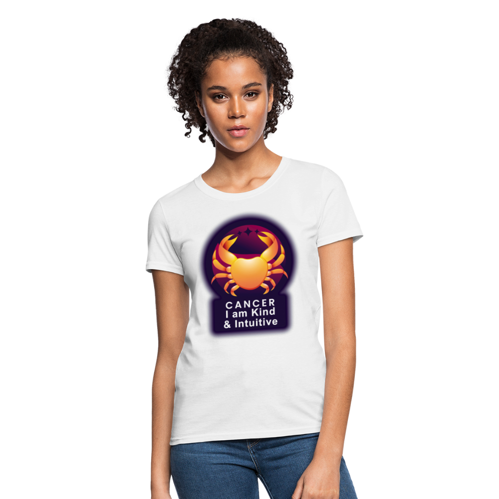 Women's Glow Cancer T-Shirt - white