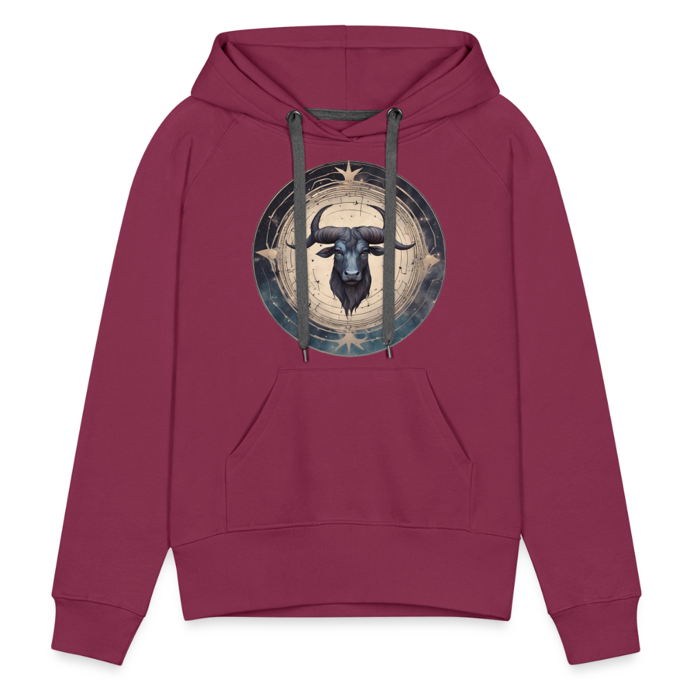 Women’s Mythical Taurus Premium Hoodie - burgundy