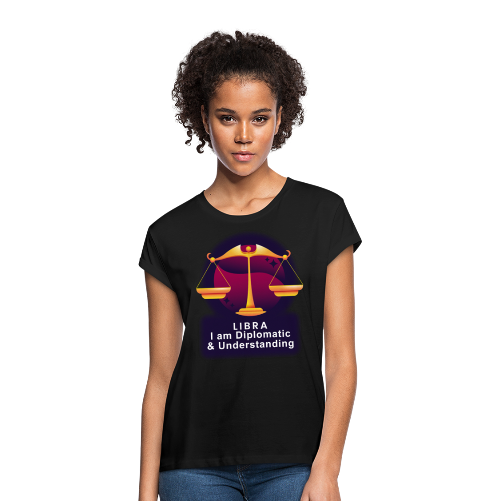 Women's Glow Libra Relaxed Fit T-Shirt - black