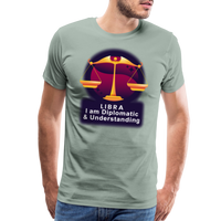 Thumbnail for Men's Glow Libra Premium T-Shirt - steel green