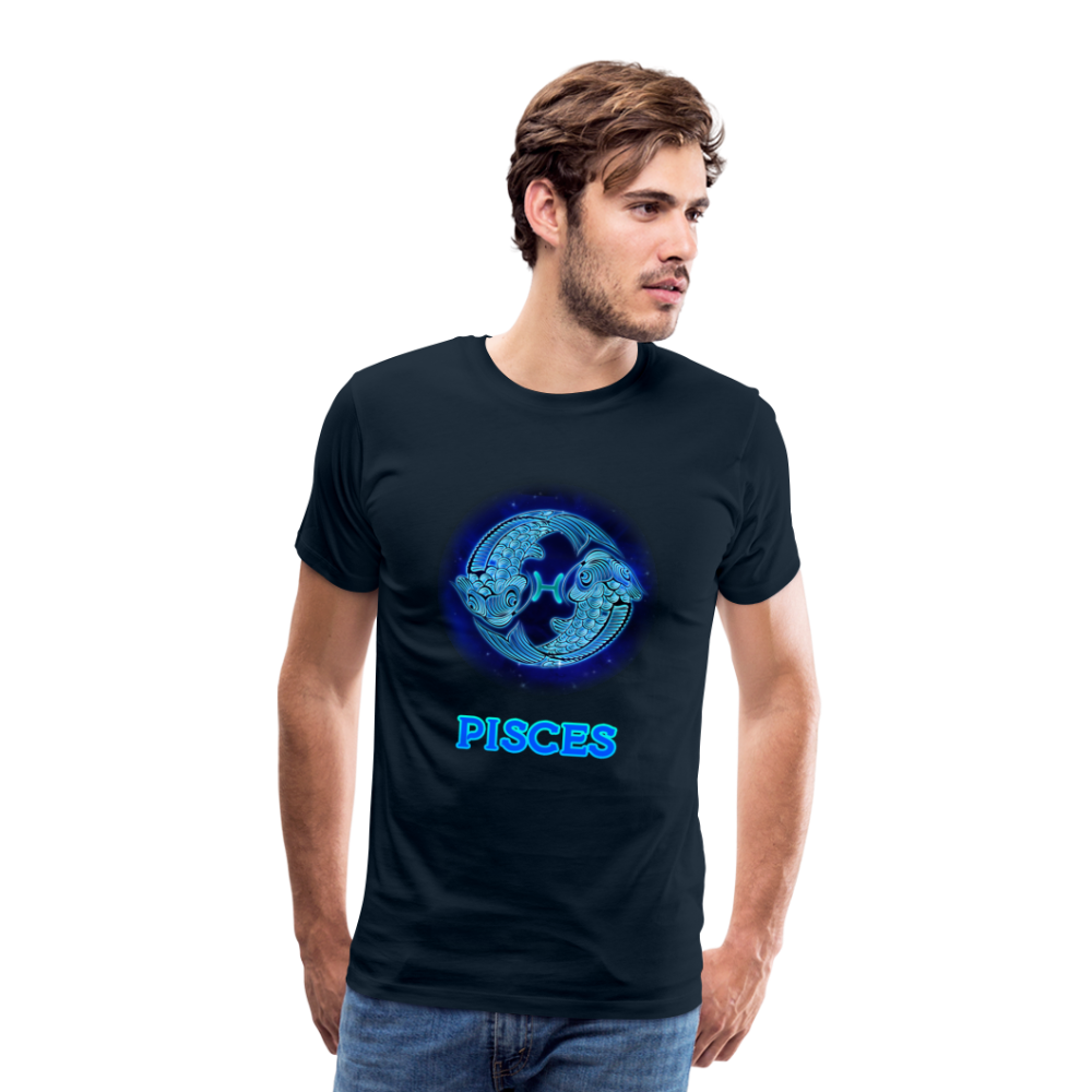 Men's Pisces Premium T-Shirt - deep navy