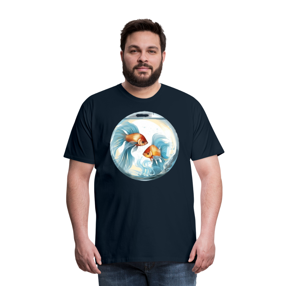 Men's Mythical Pisces Premium T-Shirt - deep navy