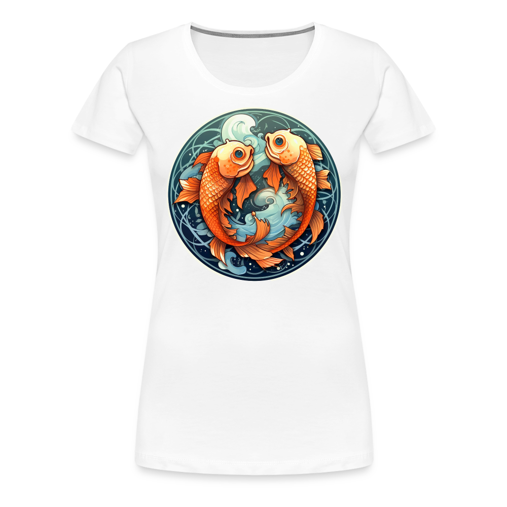 Women’s Symbol Pisces Premium T-Shirt - white