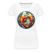 Thumbnail for Women’s Symbol Pisces Premium T-Shirt - white