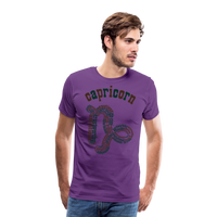 Thumbnail for Men's Power Words Capricorn Premium T-Shirt - purple