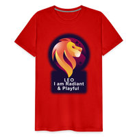 Thumbnail for Men's Glow Leo Premium T-Shirt - red