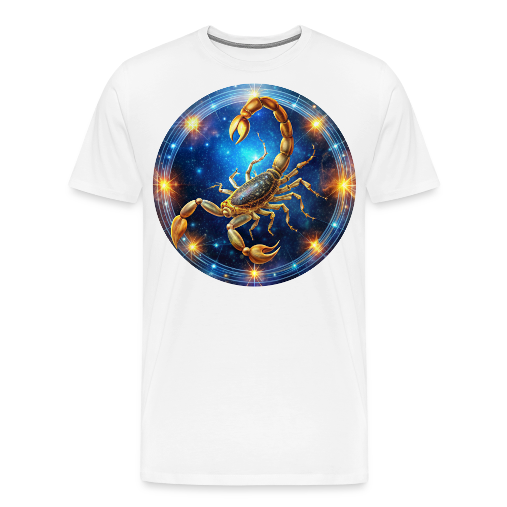 Men's Mystic Scorpio Premium T-Shirt - white