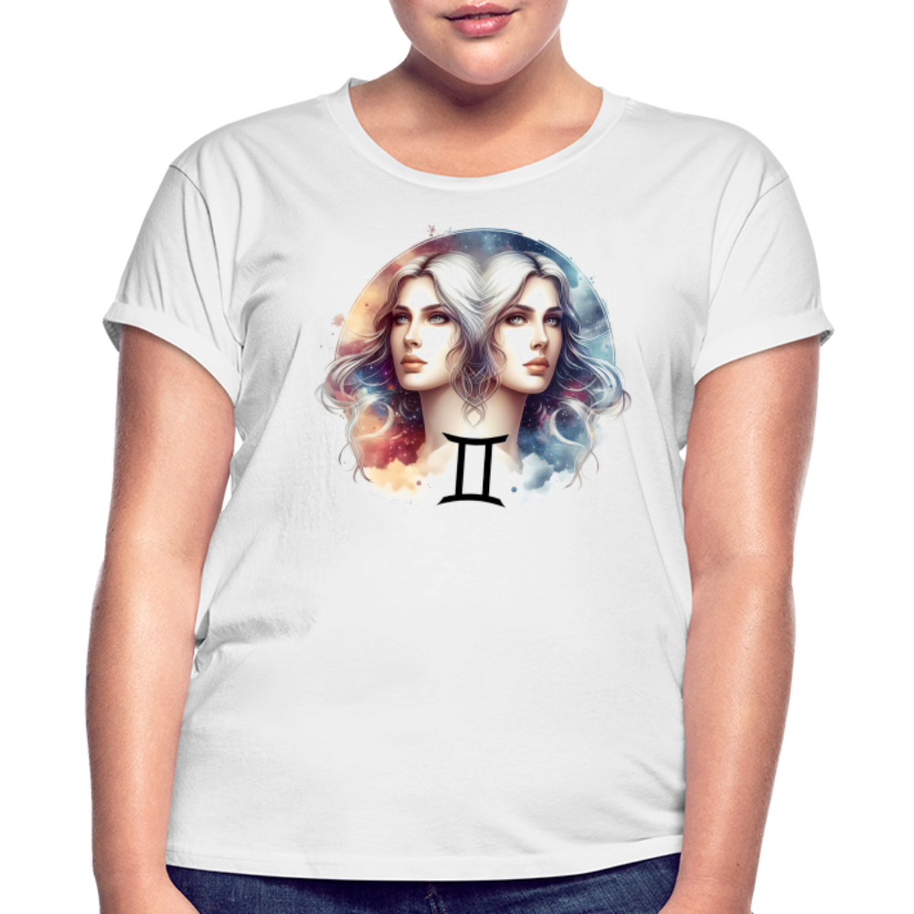 Women's Mythical Gemini Relaxed Fit T-Shirt - white