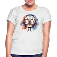 Thumbnail for Women's Mythical Gemini Relaxed Fit T-Shirt - white