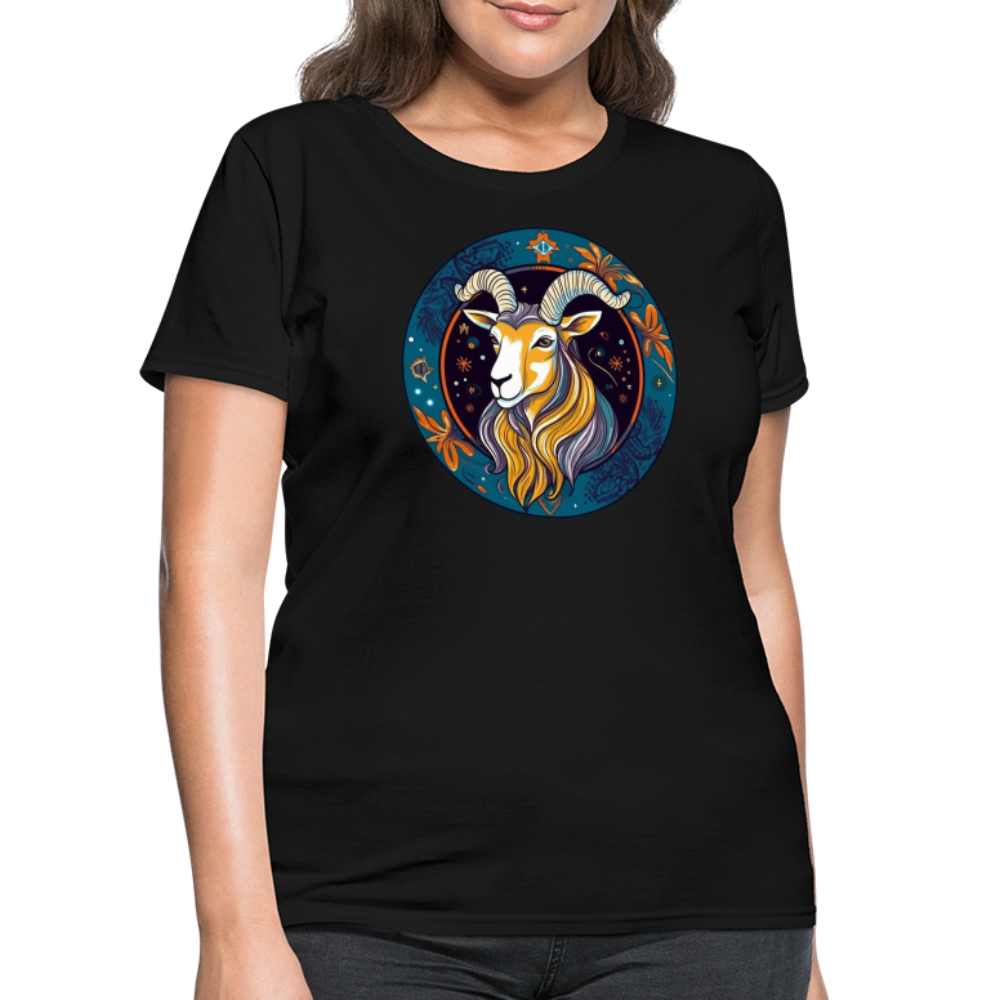 Women's Mythical Capricorn T-Shirt - black