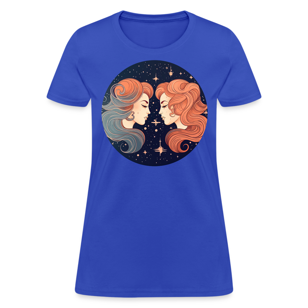 Women's Mystic Gemini T-Shirt - royal blue