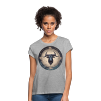 Thumbnail for Women's Mythical Taurus Relaxed Fit T-Shirt - heather gray