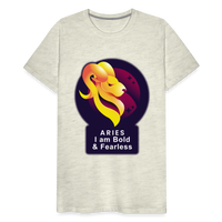 Thumbnail for Men's Glow Aries Premium T-Shirt - heather oatmeal