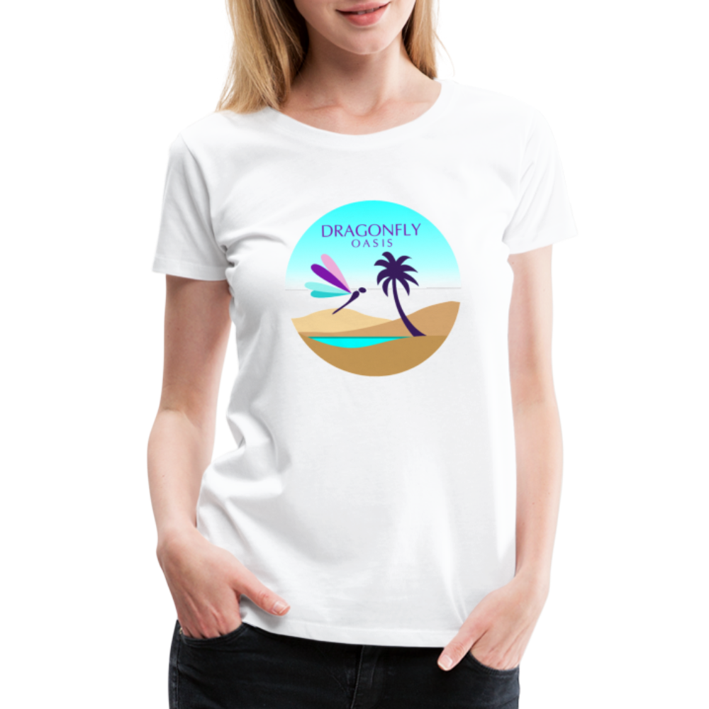 Women's Dragonfly Oasis V.2 Premium T-Shirt - white