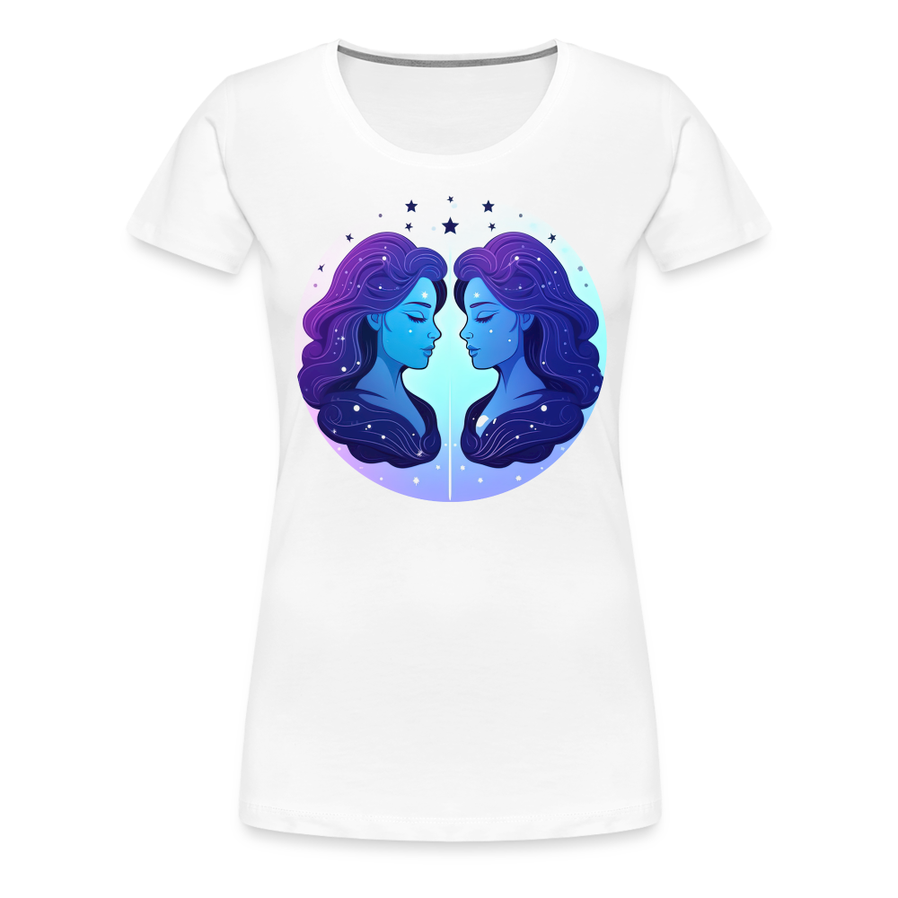 Women’s Magic Gemini Premium T-Shirt - white