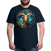 Thumbnail for Men's Mosaic Capricorn Premium T-Shirt - deep navy