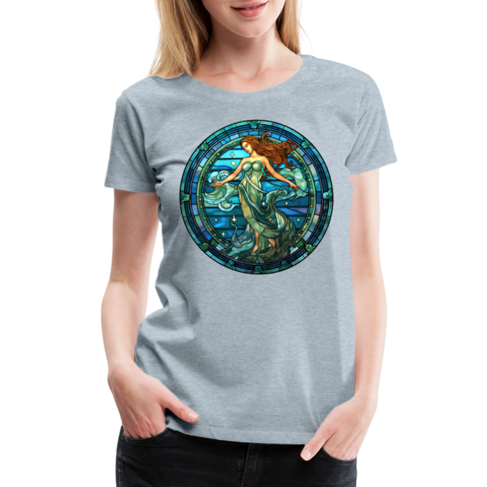 Women’s Mosaic Aquarius Premium T-Shirt - heather ice blue