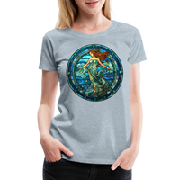 Thumbnail for Women’s Mosaic Aquarius Premium T-Shirt - heather ice blue