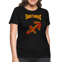 Thumbnail for Women's Power Words Sagittarius T-Shirt - black