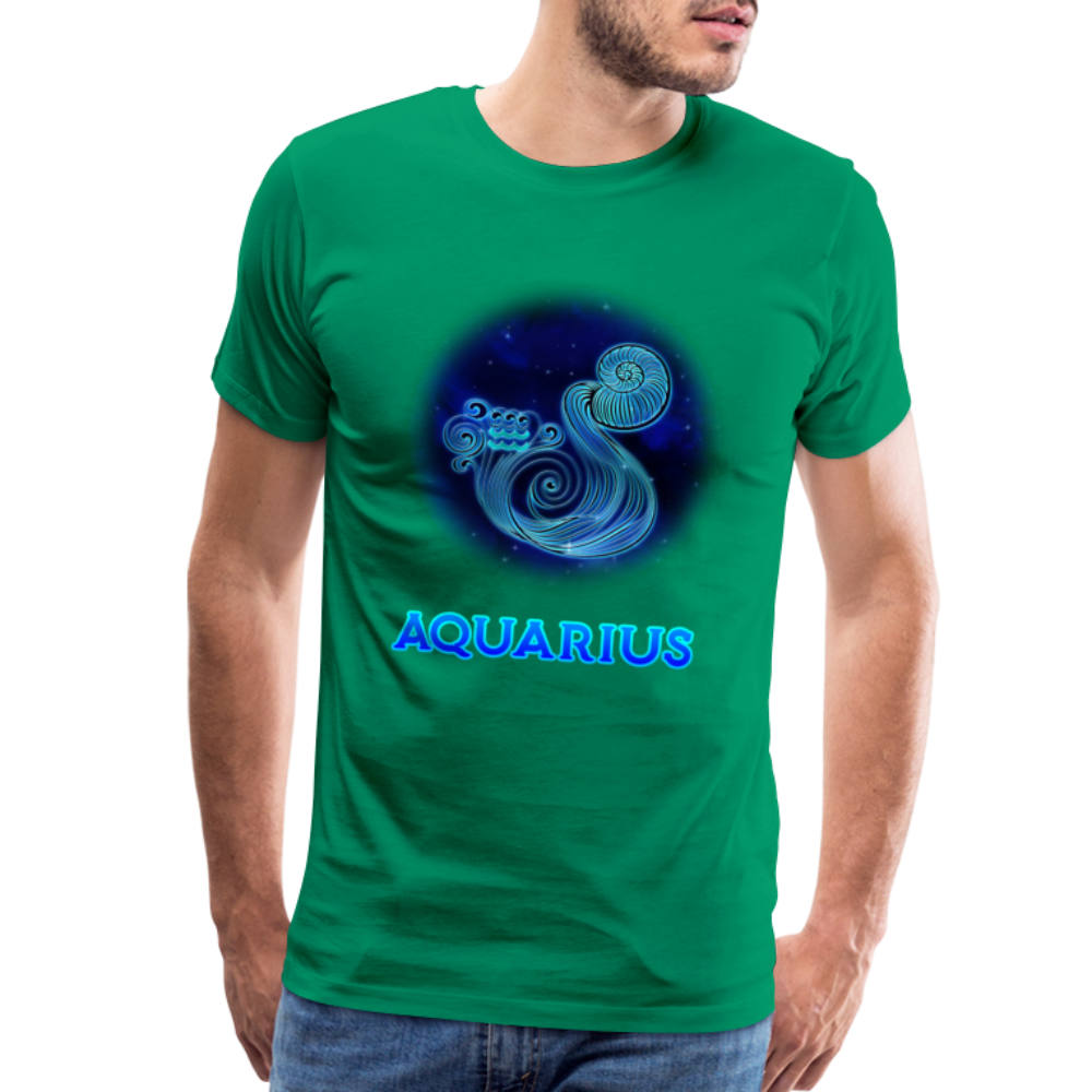 Men's Aquarius Premium T-Shirt - kelly green