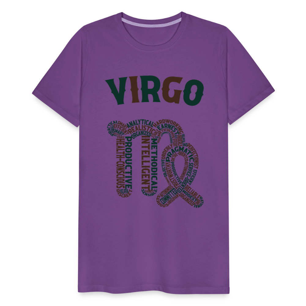 Men's Power Words Virgo Premium T-Shirt - purple