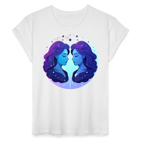 Thumbnail for Women's Magic Gemini Relaxed Fit T-Shirt - white