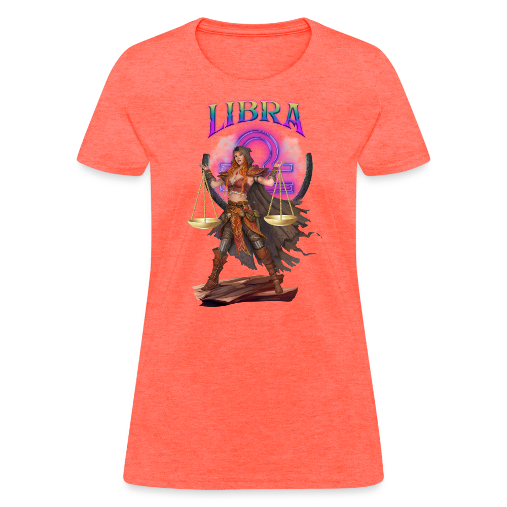 Astral Libra Women's T-Shirt - heather coral