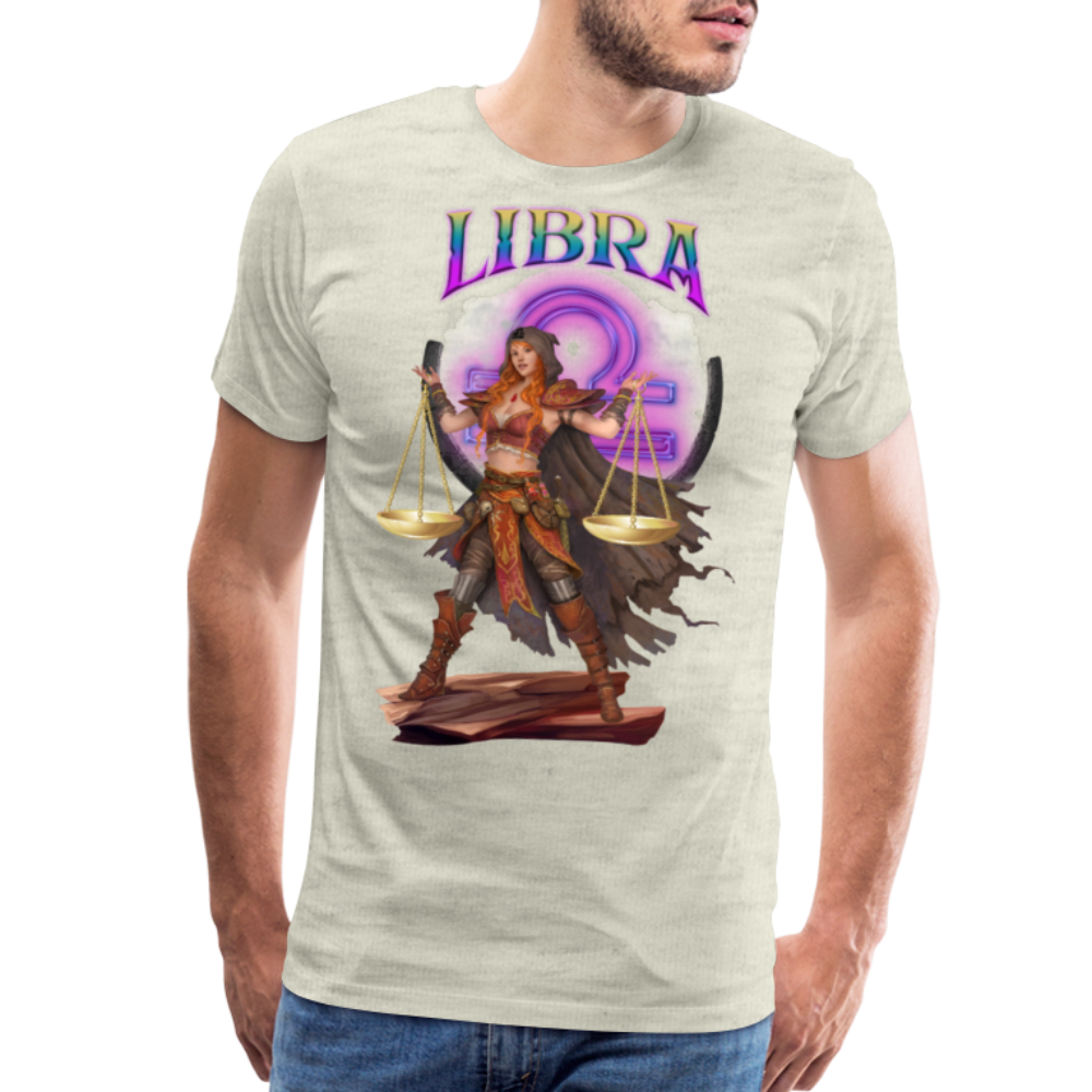 Men's Astral Libra Premium T-Shirt - heather oatmeal