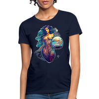 Thumbnail for Women's Mythical Aquarius T-Shirt - navy