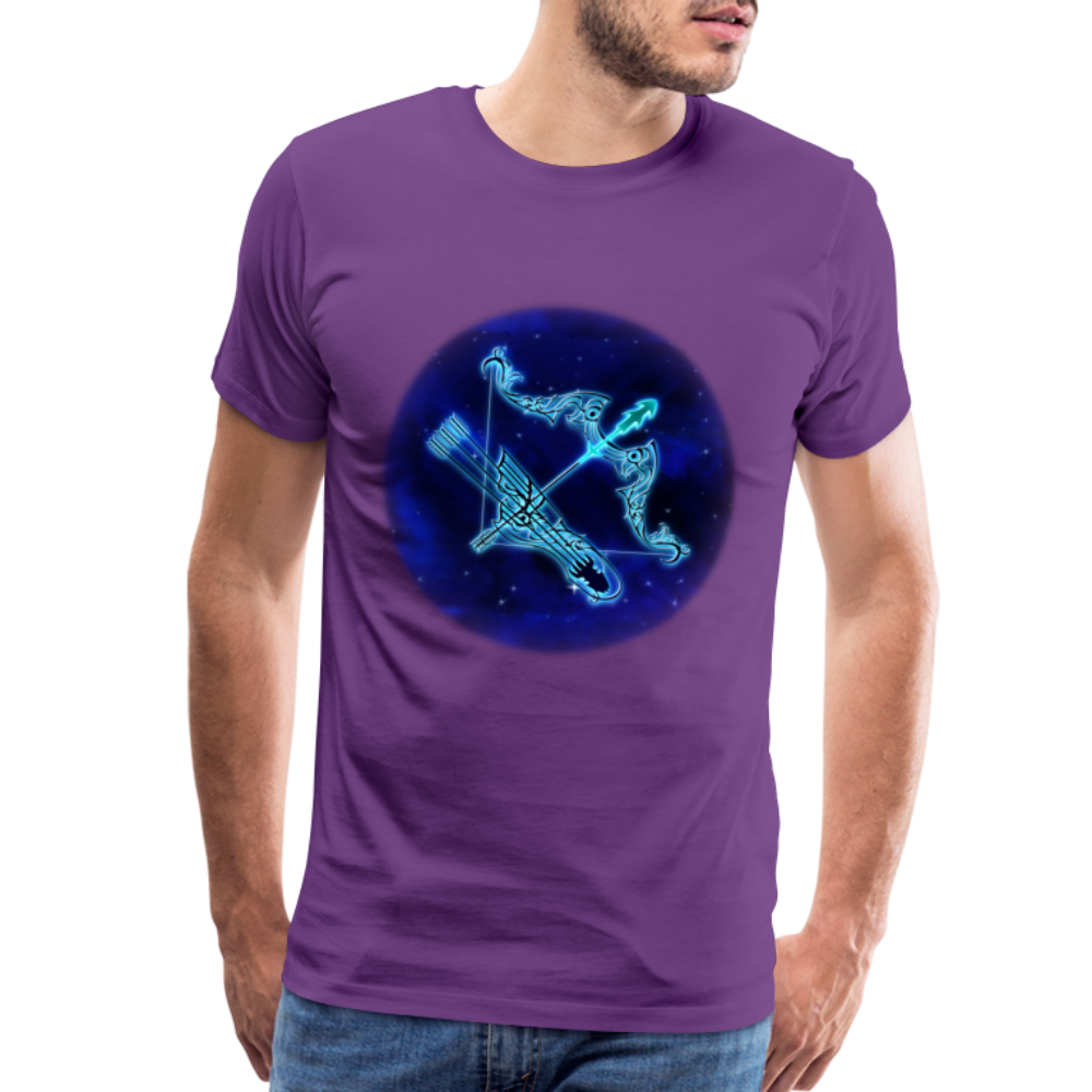 Men's Sagittarius Premium T-Shirt - purple