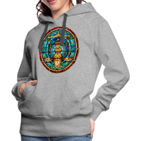 Thumbnail for Women’s Mosaic Libra Premium Hoodie - heather grey