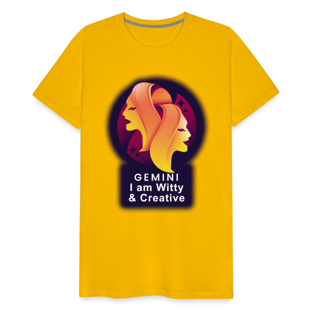 Men's Glow Gemini Premium T-Shirt - sun yellow