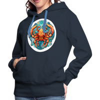 Thumbnail for Women’s Symbol Cancer Premium Hoodie - navy