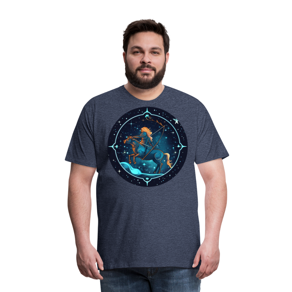 Men's Magic Sagittarius Premium T-Shirt - heather blue